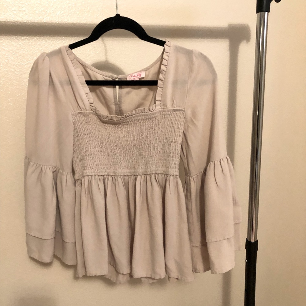 Square neck blouse